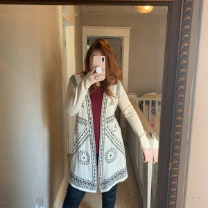 Boho Beige Long Cardigan